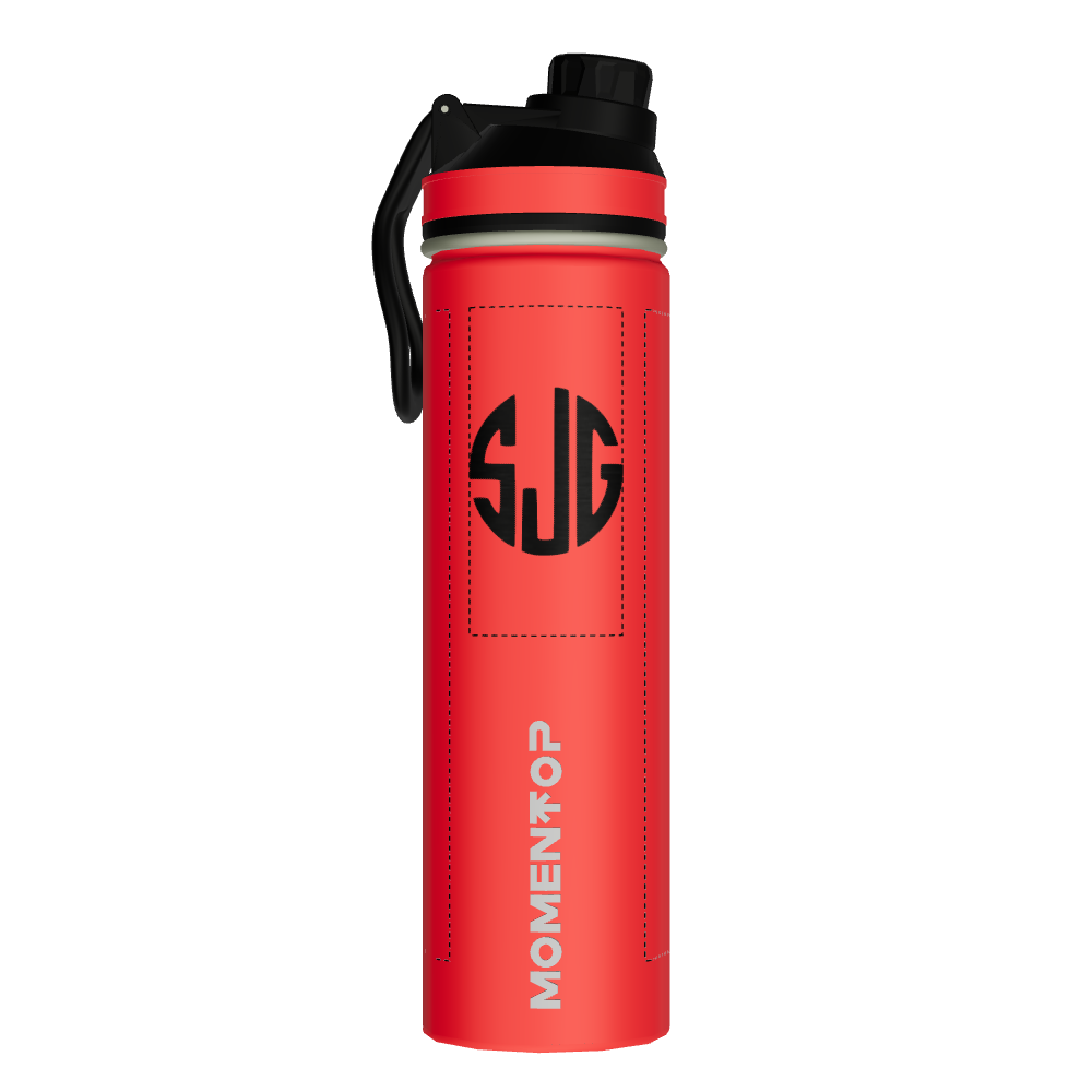BOTELLA DEPORTIVA DE 22oz MOMENTOP™ | ROJO CEREZA - customized