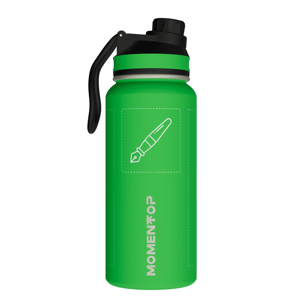 BOTELLA DEPORTIVA DE 32oz MOMENTOP™ | VERDE TROPICAL - customized